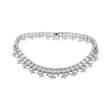 Diamond Art Deco Set Collier and Bracelet