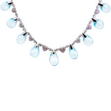 Topaz Collier and Earrings Jewellery Set
