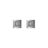 White Gold Stud Earrings with Diamonds