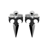 Sword White Gold Cufflinks with Diamonds