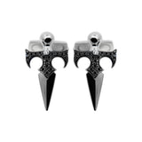 Sword White Gold Cufflinks with Diamonds