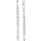 Weißgoldkette mit 20 Karat Diamanten
