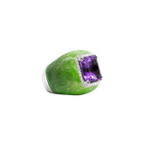 Ring with Amethyst and Diamonds