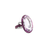 Ring with Amethyst Diamonds and Sapphires