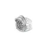 Pendant Earrings and Ring Jewellery White Gold Set with Diamonds