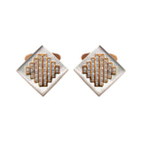 Rose Gold Cufflinks with Diamonds