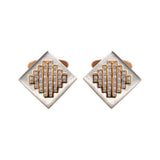 Rose Gold Cufflinks with Diamonds