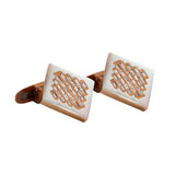 Rose Gold Cufflinks with Diamonds