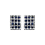 Cufflinks with Sapphires and Diamonds