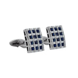 Cufflinks with Sapphires and Diamonds