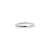 Weißgoldring mit Diamanten