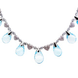 Collier and Earrings Jewellery Set with Topaz