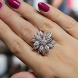 Diamant-Blumenring
