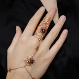 Spider Net Ring with Bracelet