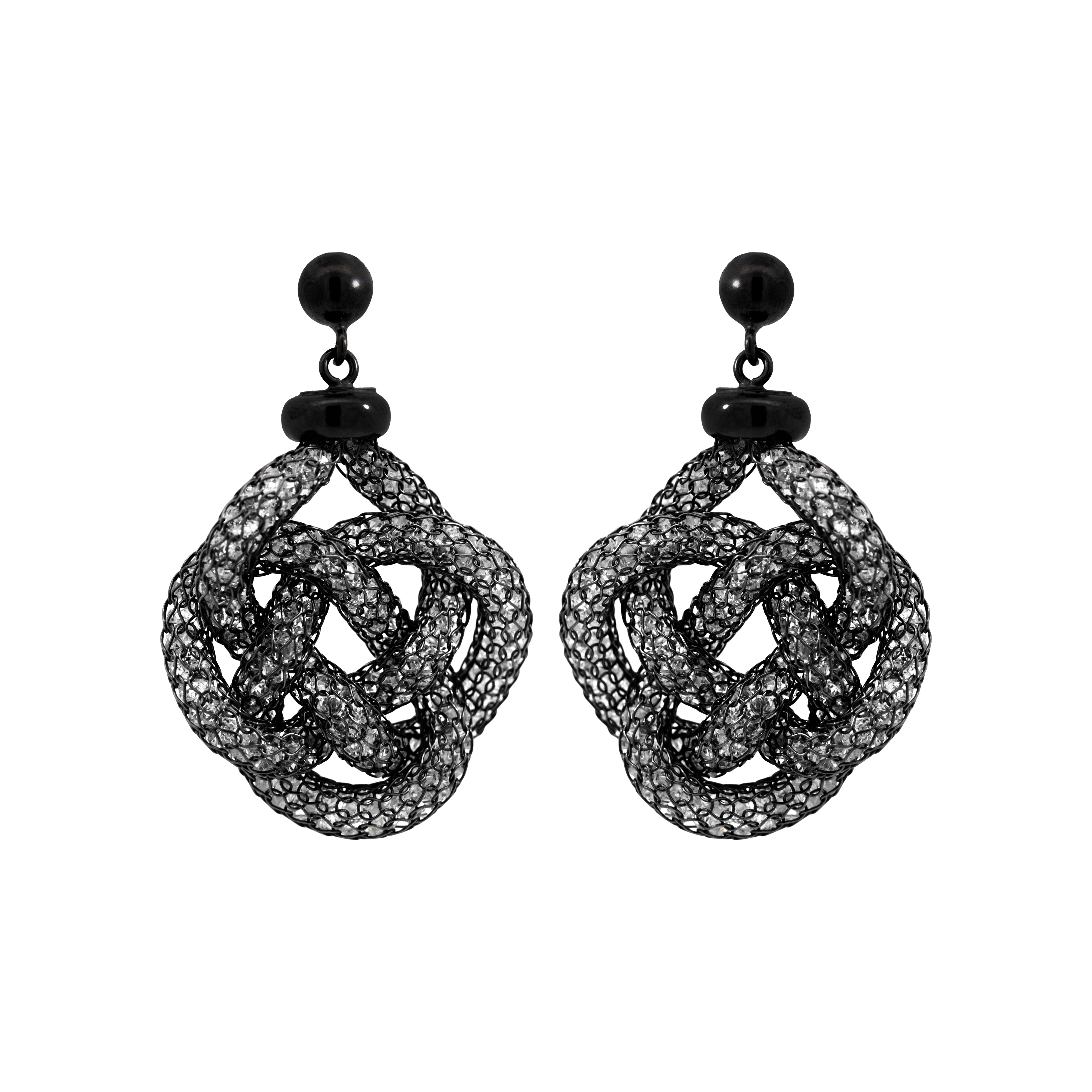 Silver Earrings with Zirconia