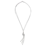 Silver Necklace with Zirconia