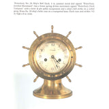 Waterbury Ship`s Bell Clock