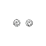2 in 1 Stud Earrings with Diamonds
