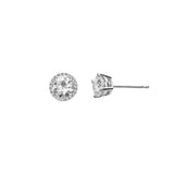2 in 1 Stud Earrings with Diamonds