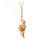 Carrera y Carrera Gold Pendant Necklace with Sparkling Stones – Elegant Luxury Jewelry for Women
