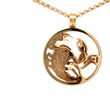 18K Gold Scorpio Zodiac Pendant with Natural Diamond Necklace |Carrera y Carrera