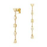 Yellow Gold Earrings with Diamonds