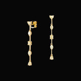 Yellow Gold Earrings with Diamonds