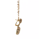 Fancy Brown Diamond Double Disc Pendant Necklace in Rose 18K Gold