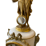 French Figural Mystery Swinger Table Clock