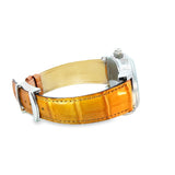 Daniel Roth Stainless Steel Watch – Athens Multi-Scale Dial & Brown Leather Strap