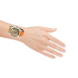 Daniel Roth Stainless Steel Watch – Athens Multi-Scale Dial & Brown Leather Strap
