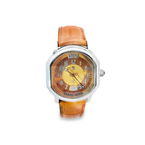 Daniel Roth Stainless Steel Watch – Athens Multi-Scale Dial & Brown Leather Strap