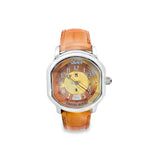 Daniel Roth Stainless Steel Watch – Athens Multi-Scale Dial & Brown Leather Strap