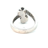 Hafner Diamond 1.20 ct Bypass Cocktail Ring in White 18K  Gold