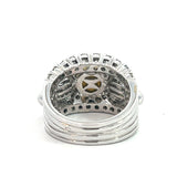 Stefan Hafner Pearl and Diamonds 2,52 ct Pavé Accent White Gold 18K Cocktail Ring