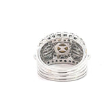 Stefan Hafner Pearl and Diamonds 2,52 ct Pavé Accent White Gold 18K Cocktail Ring