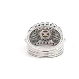 Stefan Hafner Pearl and Diamonds 2,52 ct Pavé Accent White Gold 18K Cocktail Ring