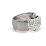 Stefan Hafner Diamond Cocktail Ring | White Gold 18 K| Pavé Diamonds