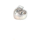 Stefan Hafner Modern 0.87 ct Diamond Pavé Wrap Cocktail Ring in 18K White Gold