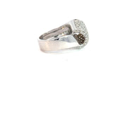 Stefan Hafner Modern 0.87 ct Diamond Pavé Wrap Cocktail Ring in 18K White Gold