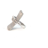 Stefan Hafner White Gold Diamond Pavé Statement Cocktail Ring