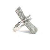 Stefan Hafner White Gold Diamond Pavé Statement Cocktail Ring