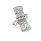 Stefan Hafner White Gold Diamond Pavé Statement Cocktail Ring
