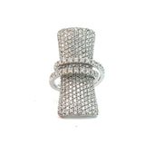 Stefan Hafner White Gold Diamond Pavé Statement Cocktail Ring