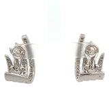 Stefan Hafner Diamond 1,09 ct Tiered Clip-On Earrings in White 18 K Gold