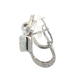 Stefan Hafner White 18 K Gold Sculptural Diamond 1,44 ct Pavé Clip-On Earrings