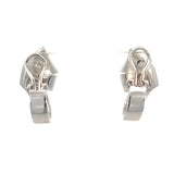 Stefan Hafner White 18 K Gold Sculptural Diamond 1,44 ct Pavé Clip-On Earrings