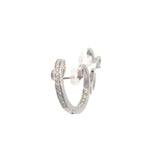 Stefan Hafner Diamond Spiral Earrings | 18K White Gold