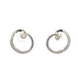 Stefan Hafner Diamond Spiral Earrings | 18K White Gold