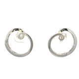 Stefan Hafner Diamond Spiral Earrings | 18K White Gold